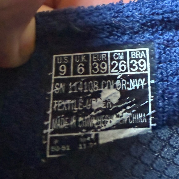 BOBS ladies arch fit slip on shoe navy excellent condition size 9 sketchers - Picture 9 of 14